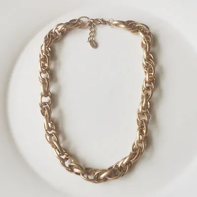 $9.99 • Buy New 16  Zara Thick Chain Necklace Gift Vintage Women Party Holiday Show Jewelry