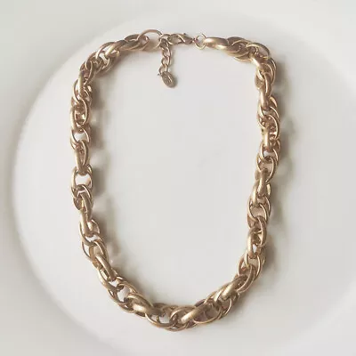 New 16  Zara Thick Chain Necklace Gift Vintage Women Party Holiday Show Jewelry • $9.99