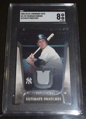 2004 UD SP Legendary Cuts Ultimate Swatches TM Thurman Munson Jersey SGC 8 • $40