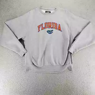 Steve & Barry's Sweater Mens Medium Gray Florida Gators Football Vintage NCAA  • $23.68