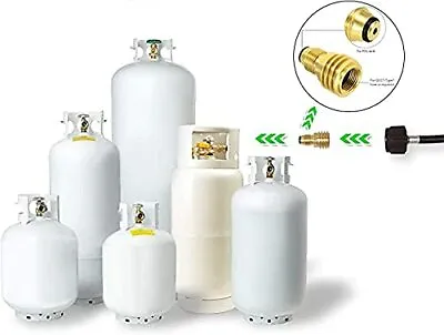 $14.49 • Buy Converts Propane LP TANK POL Service Valve To QCC Outlet Brass Refill Adapter