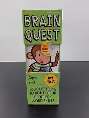 My First Brain Quest 350 Questions To Build Your Toddler's Word Skills SEALED  • $9.99