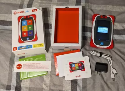 Nabi JR. Tablet NABIJR-NV5A Bumper Case & Charger In Original Box W/Documentati • $50