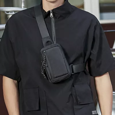 Men's Shoulder Bag Chest Bag Pouch Oxford Crossbody Sling Phone Bag Wallet • $6.19