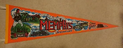 Vintage 26 Inch Memphis Graceland Beale Street Pennant.  • $18.47