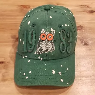 Hooters Hat Cap Size S/M Flex Stretch Fitted 1983 Green Owl • $8.95