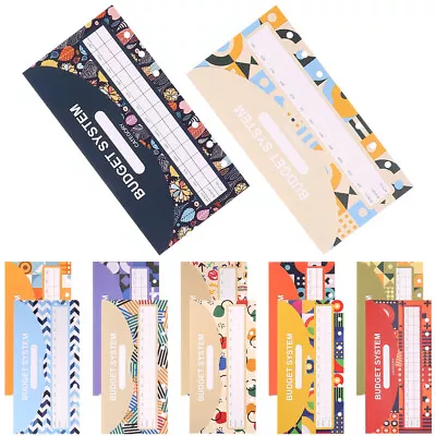  12 Pcs Budget Envelopes Card Pattern With Hole Cash Plan Consumption Safe • $8.99