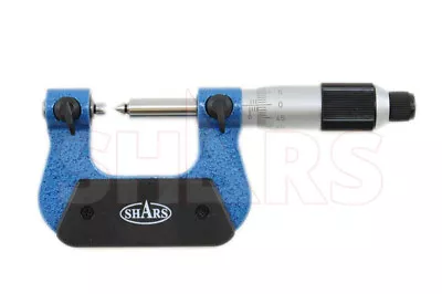 SHARS 0-25mm .01mm Metric Screw Thread Micrometer 25 Mm Interchangeable Anvil P} • $69.95