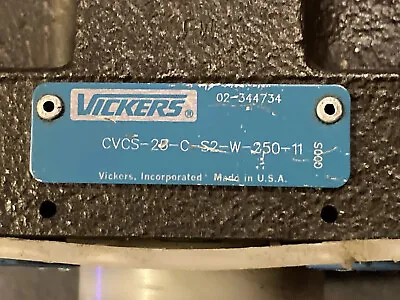 Vickers Cvcs-25-c-s2-w-250-ap-99 Hydraulic Valve Carttridge - New • $300