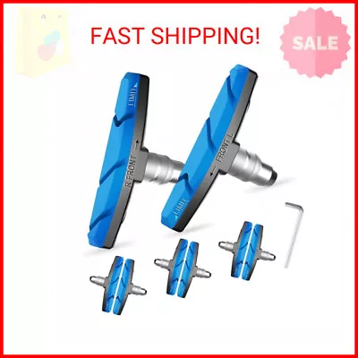 Bike Brake Pads Set Alritz 3 Pairs Road Mountain Bicycle V-Brake Blocks Shoes W • $13.35