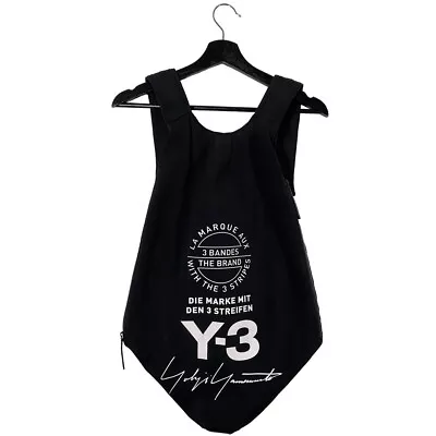 Y-3 Yohji Yamamoto Signature Side Zip Backpack Black • $109.05