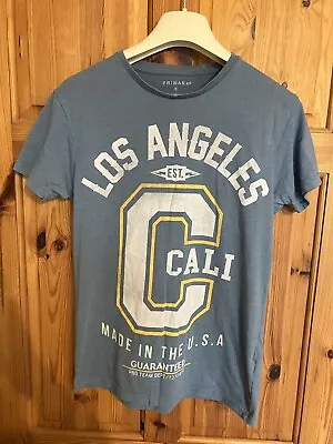 Teal T-Shirt With Los Angeles Cali Graphic Size Small By Primark • £4.99