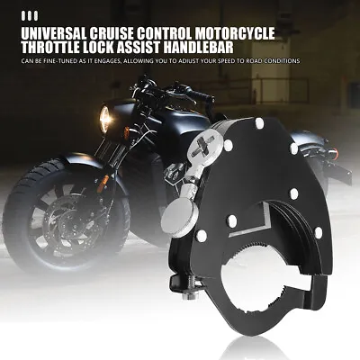 TOP Kit Universal Cruise Control Motorcycle Throttle Lock Assist Handlebar Black • $19.29