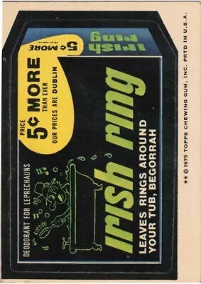 1975 Topps Original  Wacky Packages 14th Series Irish Ring • $3