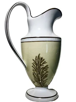Williamsburg Global Views Mocha Ware Tall Porcelain Pitcher Hand Painted Antique • $78