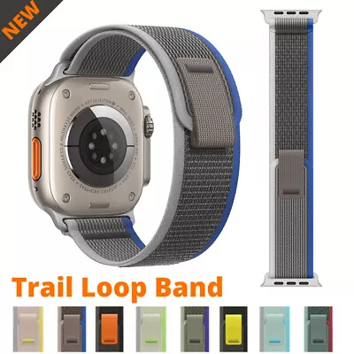 Trail Loop Nylon Band Strap For Apple IWatch Ultra 49mm Series 7 6 5 4 3 2 1 SE • £6.99