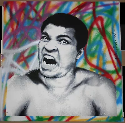 Mr Brainwash Legendary Muhammad Ali Signed #d Screen Print Poster HAND-FINISHED • $995.96