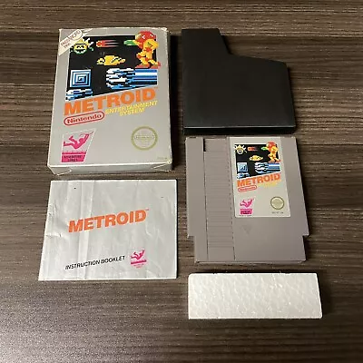 Metroid Nintendo NES COMPLETE Game + Box + Manual ++ • $149.99