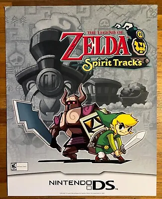 $49.99 • Buy 🔥 Zelda Spirit Tracks Nintendo DS Vintage Video Game PROMO Poster RARE!!!🔥