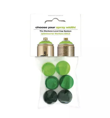 Montana Cans MXGCAPSET-2 Montana Gold 6 Green Capset Spray Paint Cap Onе Paсk • $8.50