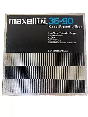 Maxell LN 35-90 Reel To Reel Sound Recording Tape For Professional Use • $9