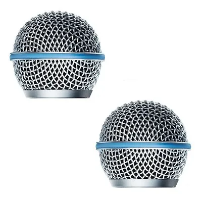 Head Mesh Microphone Grilles For Shure Beta 58 Microphone Grill Replacement 2PCS • $8.99
