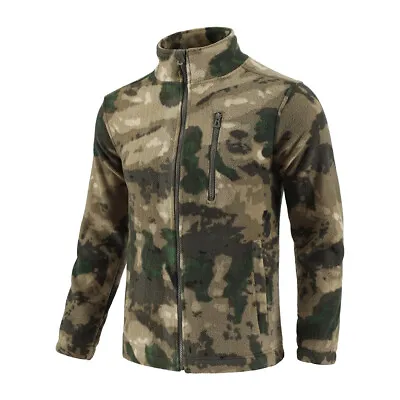 Airsoft Mens Military Jacket Liner Army Outdoor Tactical Camo Fleece Casual Coat • $37.99