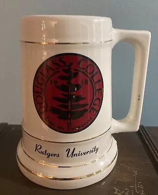 Vintage Douglass College Rutgers University Mug Stein Made In Trenton New Jersey • $29.95