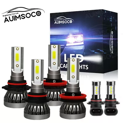 For Mazda CX-9 2007-2012 6000K LED Headlights Kit Hi/Low Beam Fog Light Bulbs • $36.99