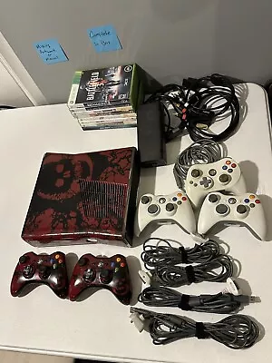 Microsoft Xbox 360 Gears Of War 3 Limited Edition Console 5 Controllers 8 Games • $265