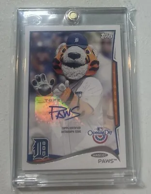 2014 Topps Opening Day Mascots Paws #MA-PAW Autographed RARE • $139.98