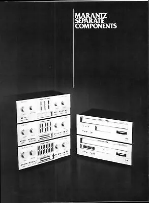 1979 Marantz Components Dealer Brochure PM700 PM500 PM300 ST400 ST300 - ORIGINAL • $19.50