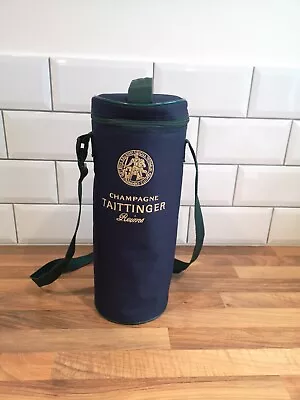 TAITTINGER Champagne Wine Cooler Bag Padded Ice Thermos Picnic Bottle Cooler C1 • £13