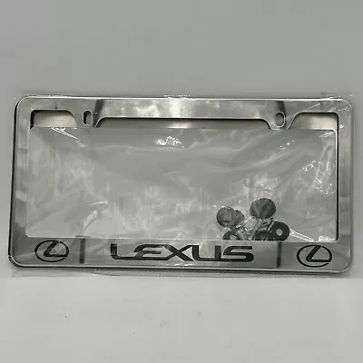 2 Pack Lexus Metal CHROME License Plate Frame Holder • $24.99