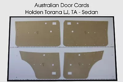 Door Cards Fits Holden Torana LJ TA Sedan Quality Masonite X4 • $149