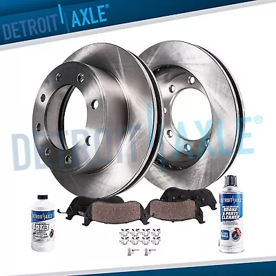 4WD Front Brake Rotors + Brakes Pads For Ford F-250 F-350 F-450 Super Duty 4x4  • $164.72