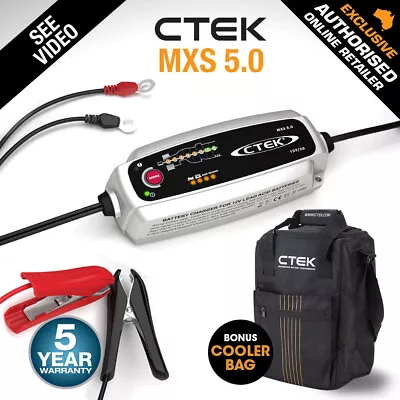 CTEK MXS 5.0 12V 5 Amp Smart Battery Charger Car Boat 4WD Caravan AGM Marine • $152