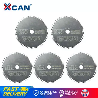 5Pcs 85mm HSS Circular Saw Blade 80T Bore15mm For Worx Worxsaw Bosch Makita • £8.38