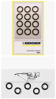 Spare O-rings X 12 For Hose Gun Lance & Nozzle To Suit Karcher Commercial  • £9.99