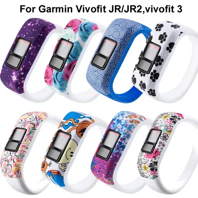 Colorful Strap Bracelet For Garmin Vivofit 3 / JR / JR 2 Silicone Kid Wrist Band • $11.31