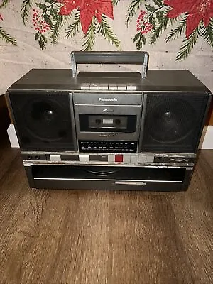 Vintage 80's Panasonic SG-J500 Record Player Cassette Tape Radio Boombox READ • $130