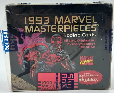 AUCTION #22 1993 Skybox Marvel Masterpieces Hobby Box Sealed /350000 • $10.50