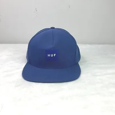 $15 • Buy HUF Cap Hat Blue  Box Logo Snapback Adjustable Made In USA