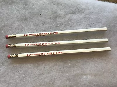 3 Tower Root Beer Vintage Unused Pencils • $17.95