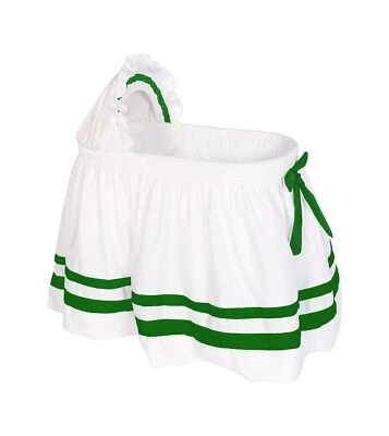 $96.09 • Buy Baby Doll Bedding Bedding Modern Hotel Style II Bassinet Skirt, Green