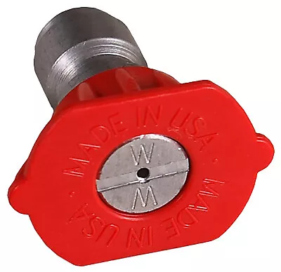 Mi-T-M AW-0018-0302 High-Pressure Nozzle 0 Degree 3.0 Orifice Red - Quantity • $21.10