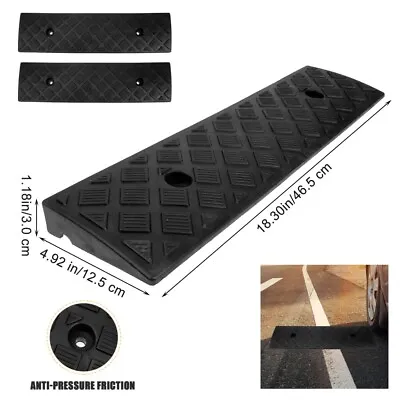 2PCS Loading Curb Ramp Driveway Ramps Heavy Duty Weight Kerb Wheelchair Ramps • $22.69