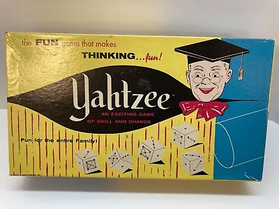 VINTAGE (1956) YAHTZEE SCORE PADS In ORIGINAL BOX ~ By E.S. Lowe  Free Shipping • $18.71