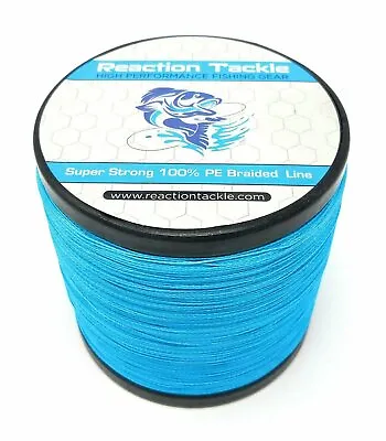 Reaction Tackle High Braided Fishing Line / Braid - Sea Blue 4 And 8 Strand • $69.99