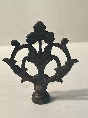$14.95 • Buy Antique Vintage Brass Floral Lamp Finial Light Part